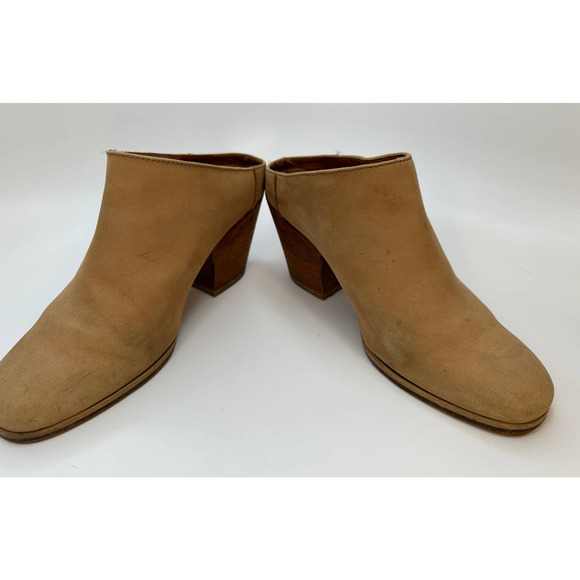 Rachel Comey Mars Camel Nubuck Bootie Mules Slip On Booties Size 6.5 36.5 - Picture 13 of 16